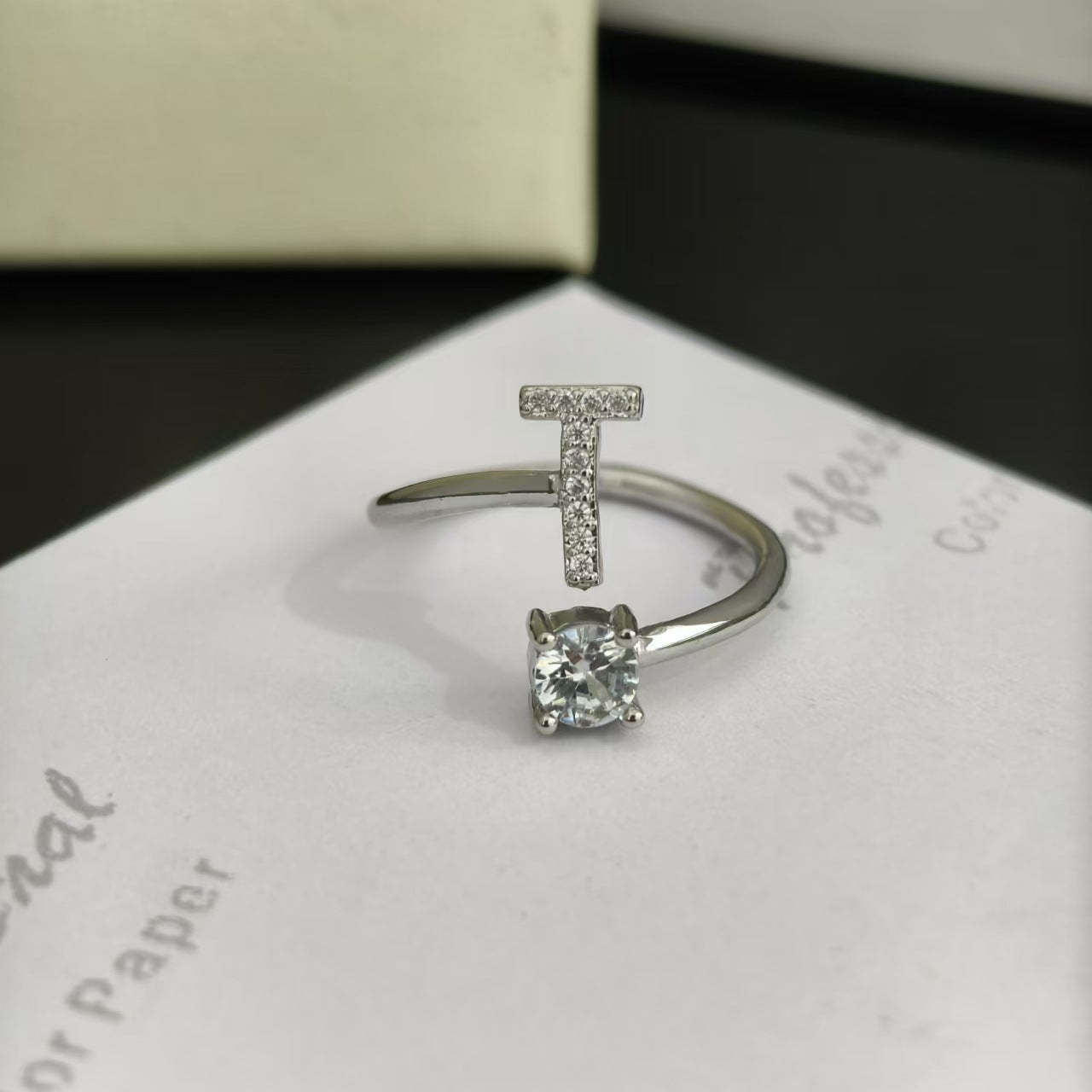 Open Female Your Name My Last English Personality Ring