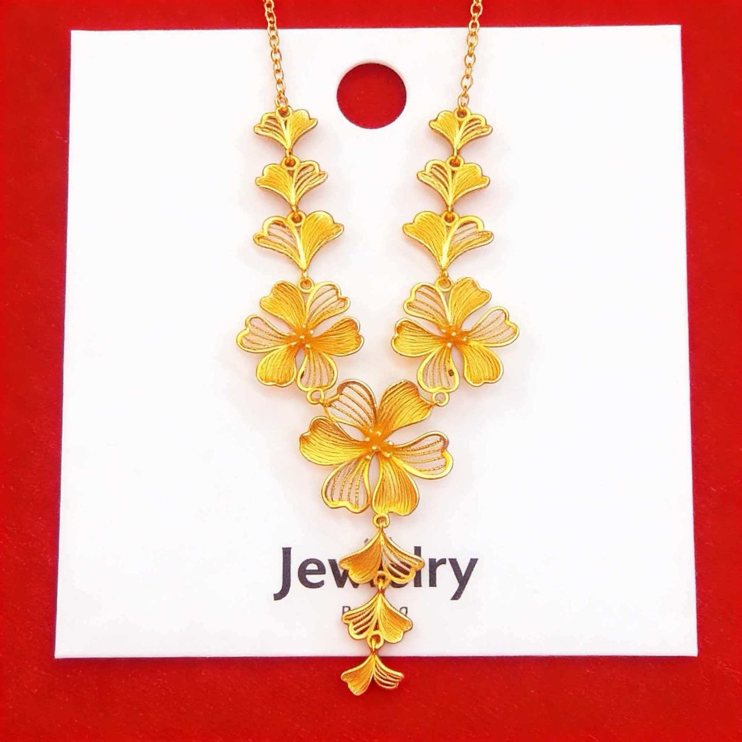Women's Flowers Like Brocade Wedding Three Lilac Chain Chinese Temperament Necklaces