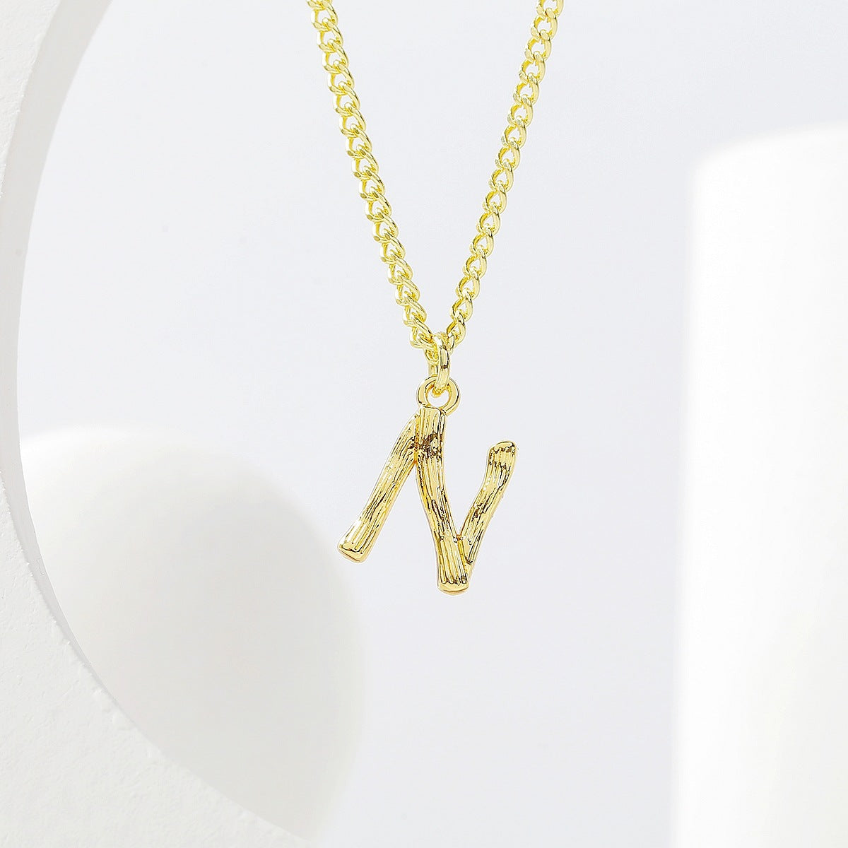 Women's Style Ornament Bamboo Letter Pendant Clavicle Necklaces