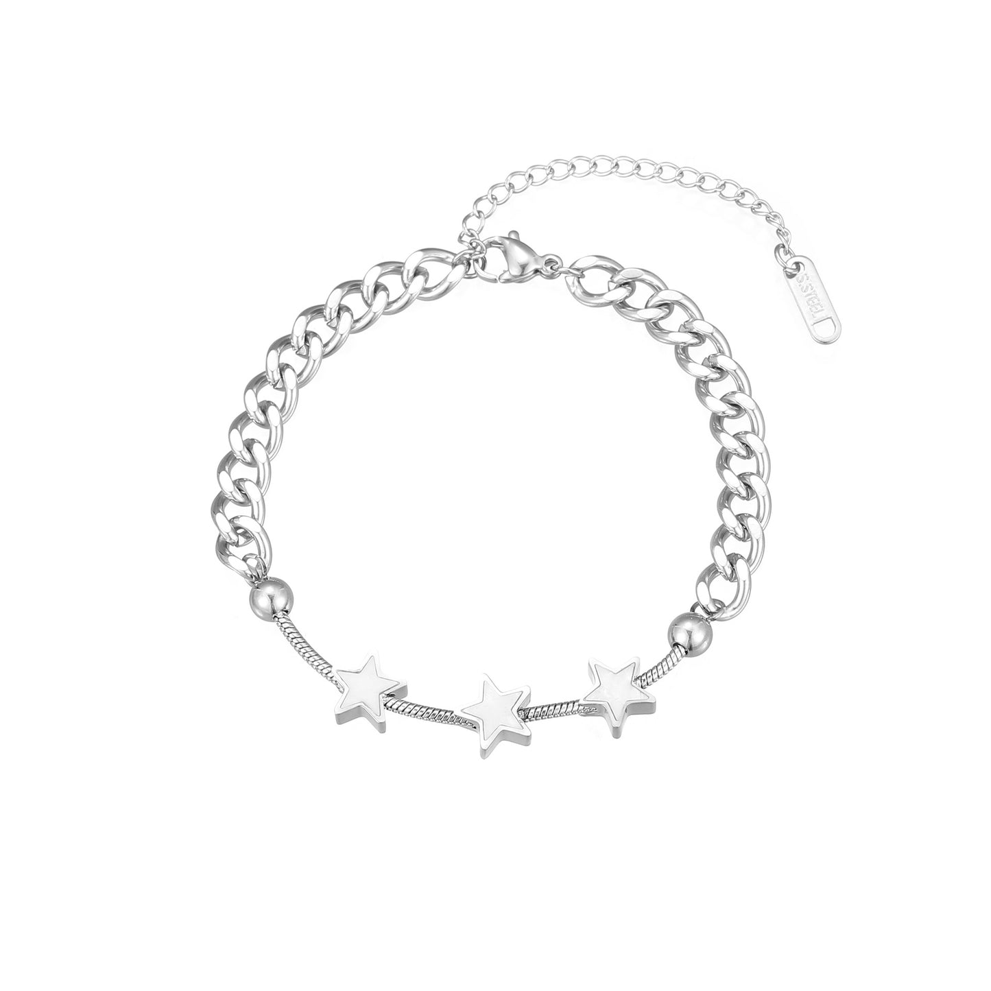 Simple Five-pointed Star Metal Temperamental Light Bracelets