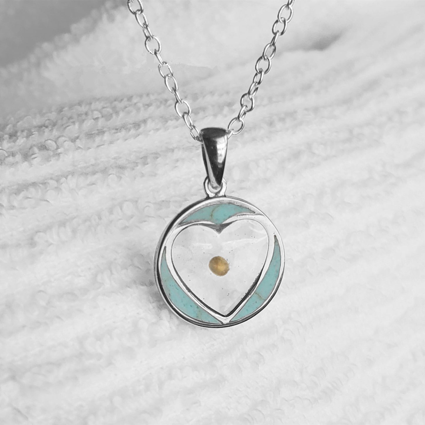 Steel Love Round Cabbage Seed Unique Necklaces