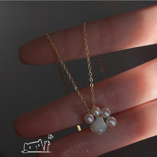 Cat's Paw Light Luxury Design Sense Female Necklaces