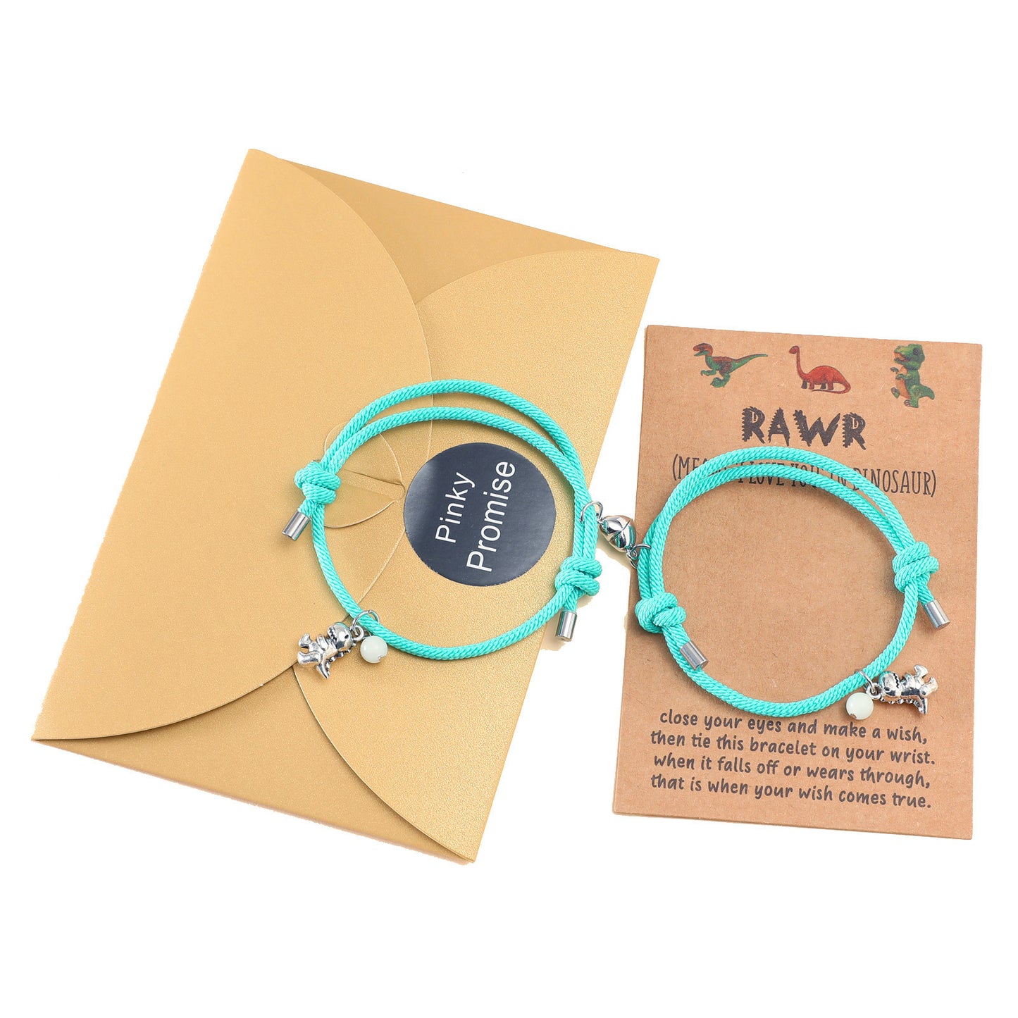 Women's Magnetic Buckle Jewelry Personalized Three-dimensional Little Dinosaur Bracelets