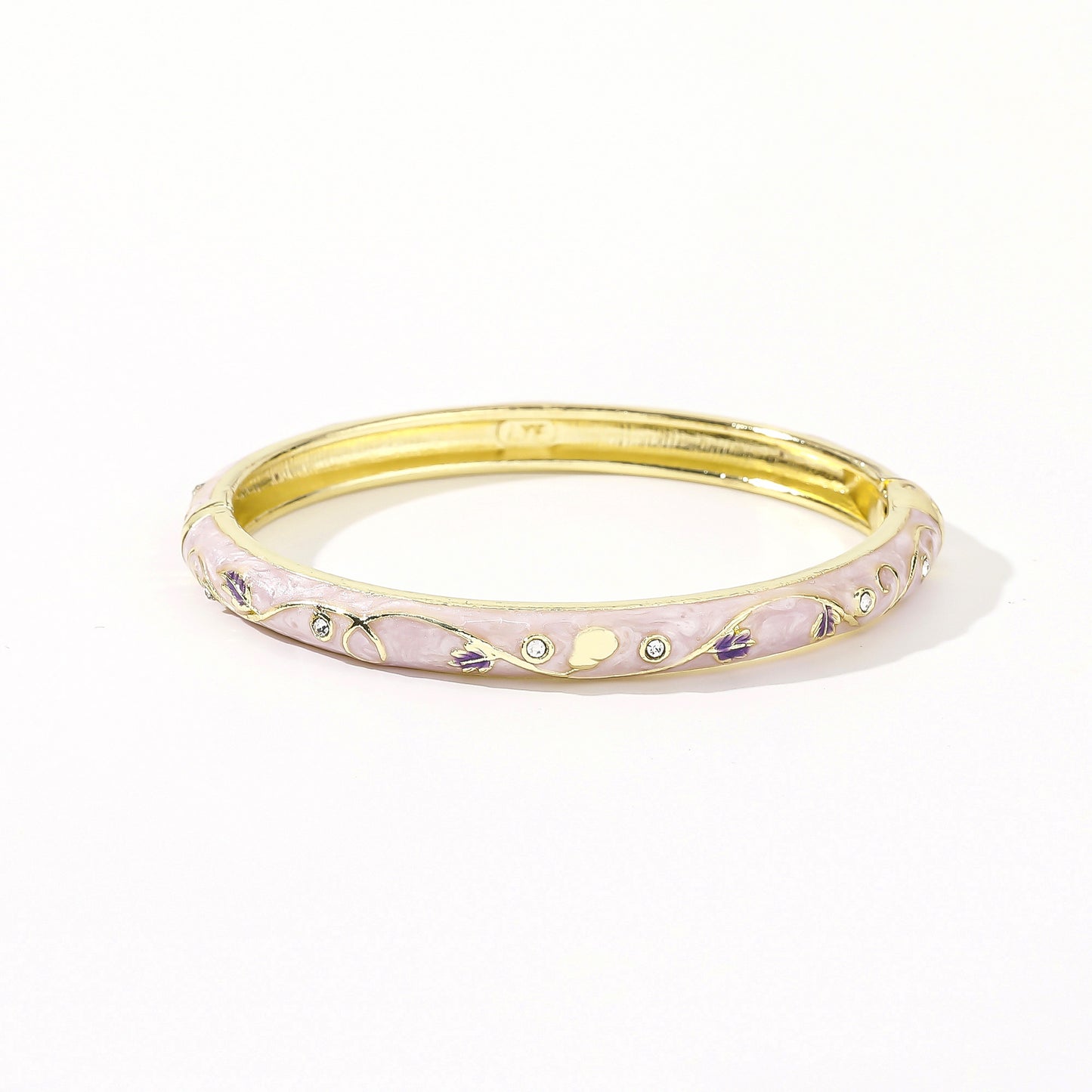 Alloy Open Drop Oil Enamel Small Flower Ethnic Style Tourist Bracelet