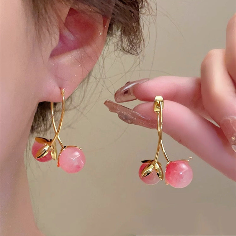 Women's Fashion Classy Face One Pair Two Stud Earrings