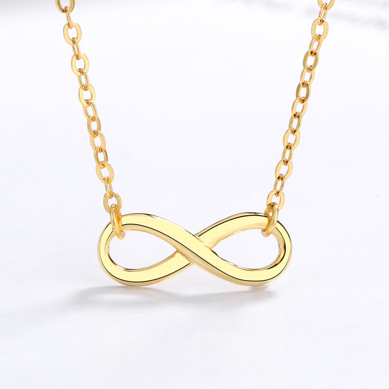 Women's Love Interwoven Infinite Symbol Sterling Sier Necklaces