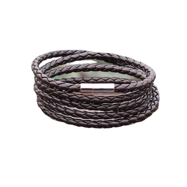 Women's & Men's & And Handmade Leather Rope Woven Bracelets