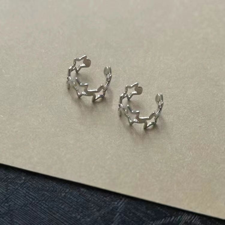 Women's Simple Cold Star Trendy Bone Sweet Ear Clip
