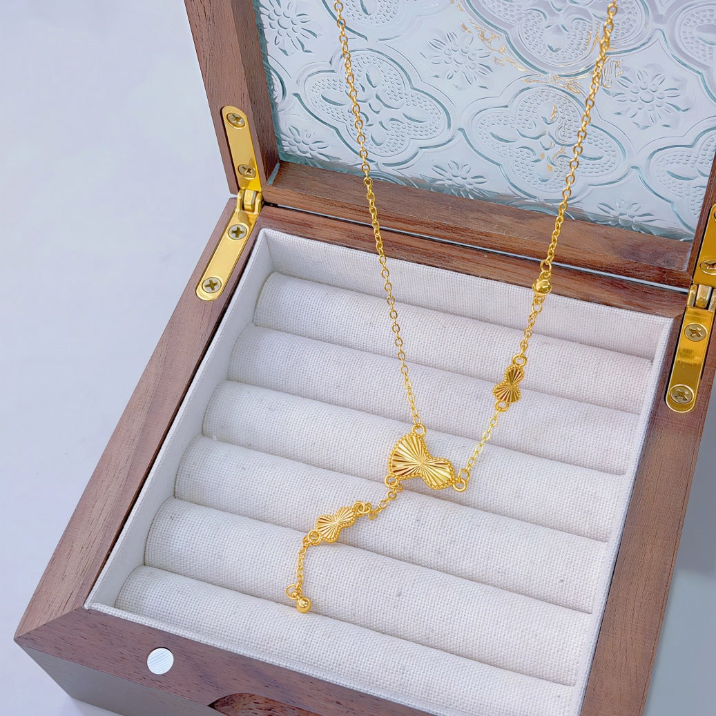 Ginkgo Leaf Variety Retro Affordable Luxury Fashion Design Necklace