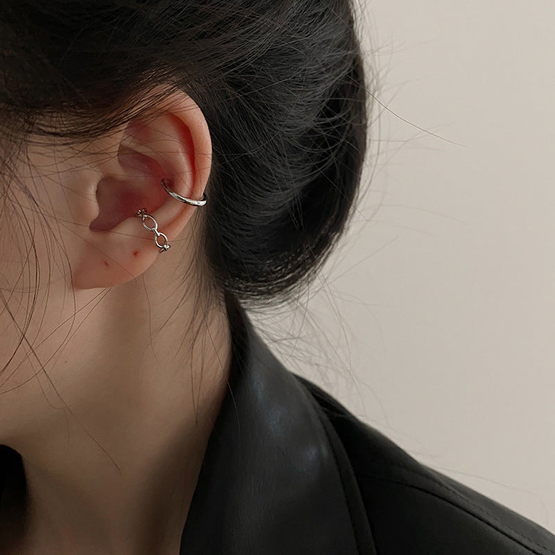 High-grade Chain No Pierced Female Elegance Retro Ear Clip