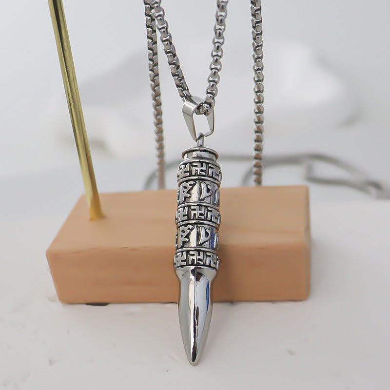 Women's & Men's Creative Alloy Type Bullet Pendant Fashion And Necklaces