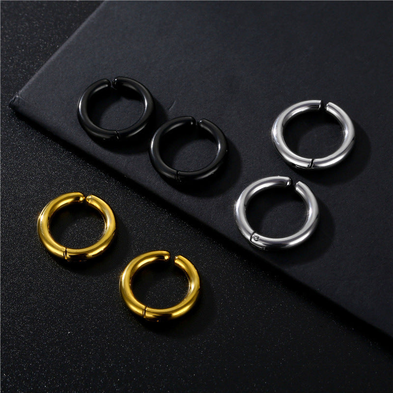Women's & Men's Fashion Simple Titanium Steel Trendy Ear Clip