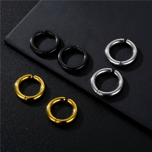 Women's & Men's Fashion Simple Titanium Steel Trendy Ear Clip