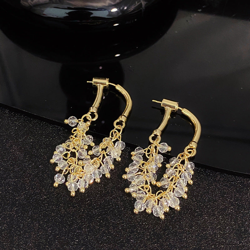 Boucles d'oreilles élégantes, grandeur de personnalité, oreilles avant et arrière, haut sens