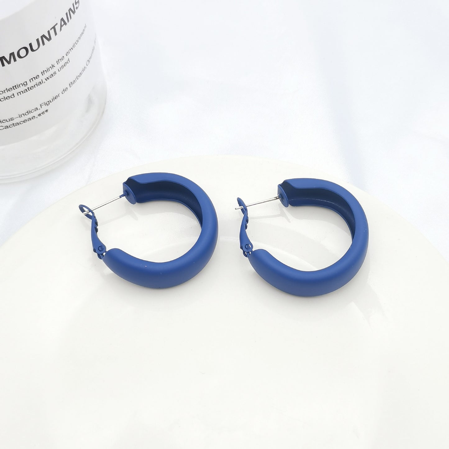 Color Circle Personality Shaped Trendy Cute Colorful Sweet Graceful Fashionable Stud Earrings