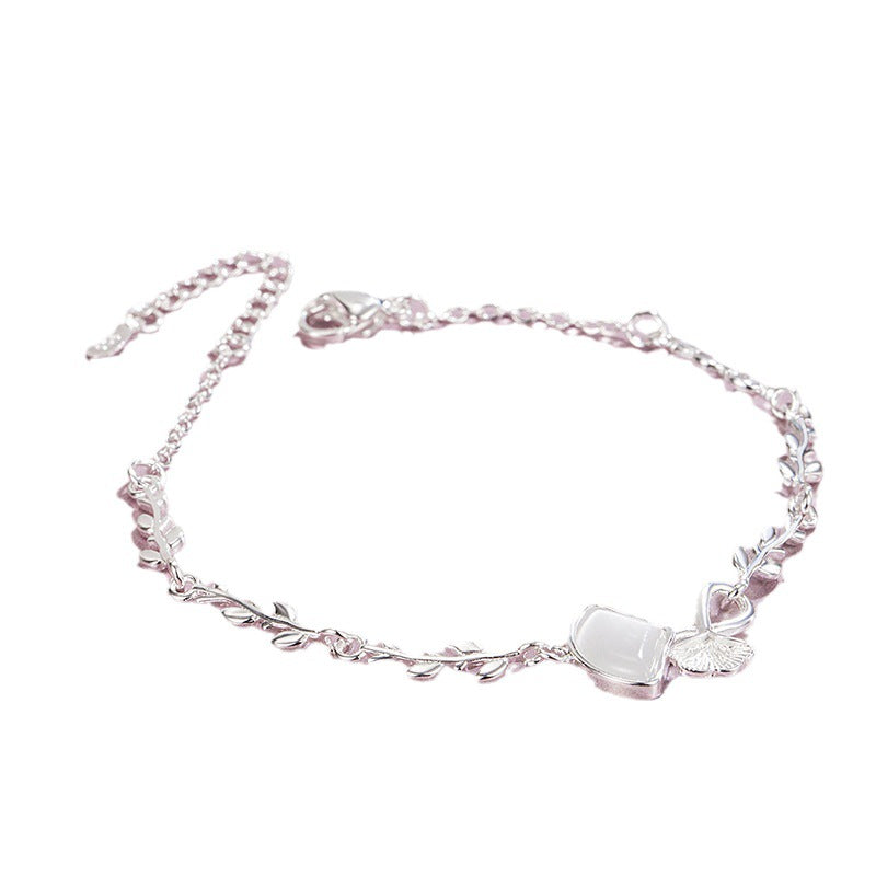 Apricot Leaf Light Luxus-Mori-Armbänder im Minority-Design für Damen