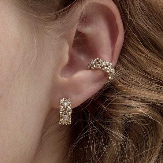 Mini Ear Clip Light Luxury Vintage Earrings