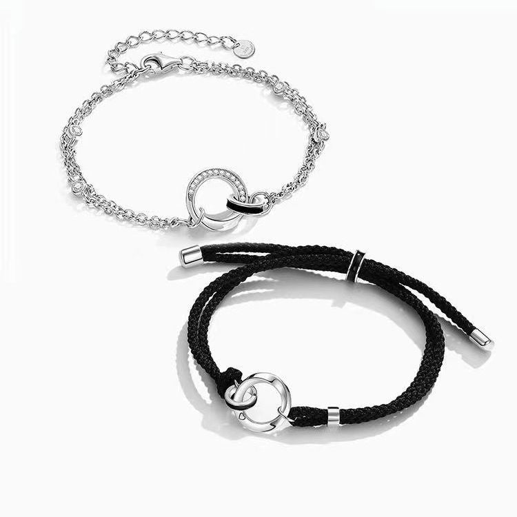 Bracelets à bandes Mobius pour femmes, hommes et couples et une paire de Niche