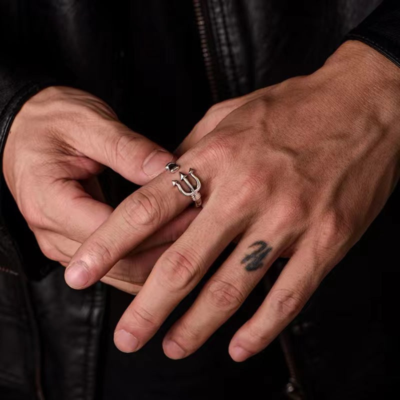 Men's Fashion Design Sense Minority Personalized Opening Ring