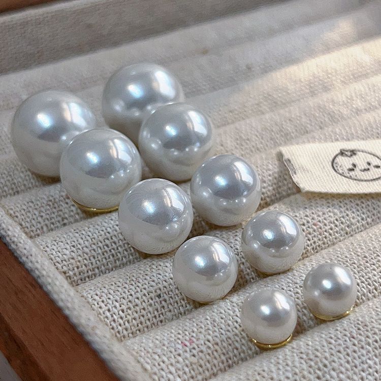 Women's Mirror Ball Bead Sier Needle Fashion Earrings