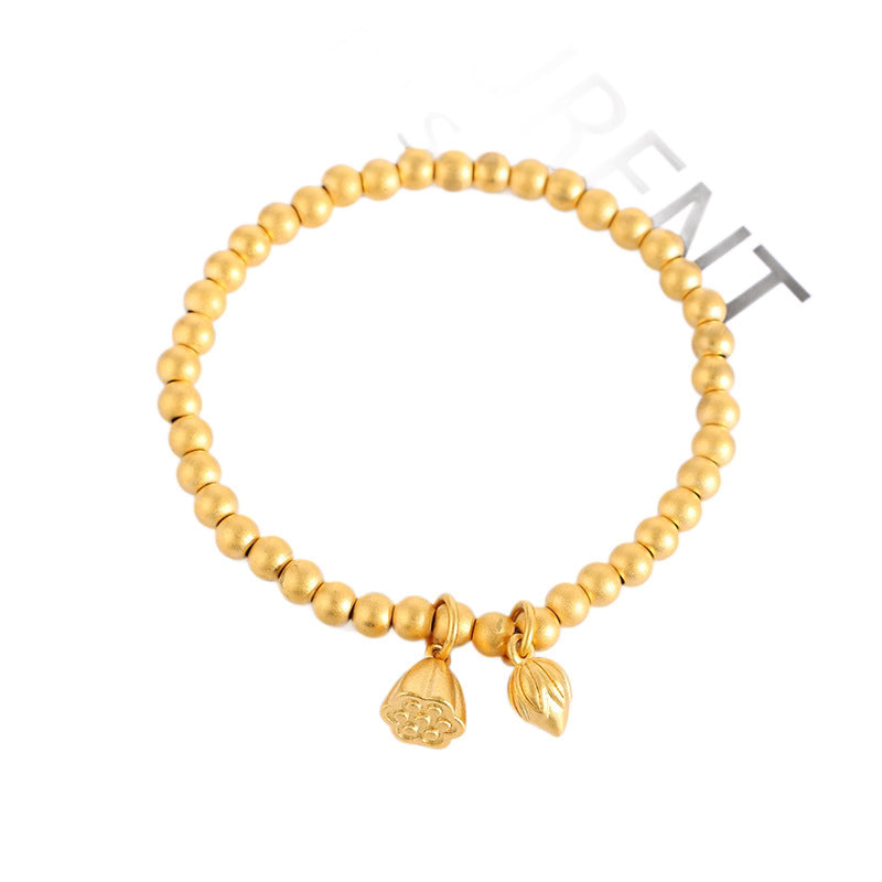 Women's Gufa Two Gourd Lotus Lucky Beads Pendants