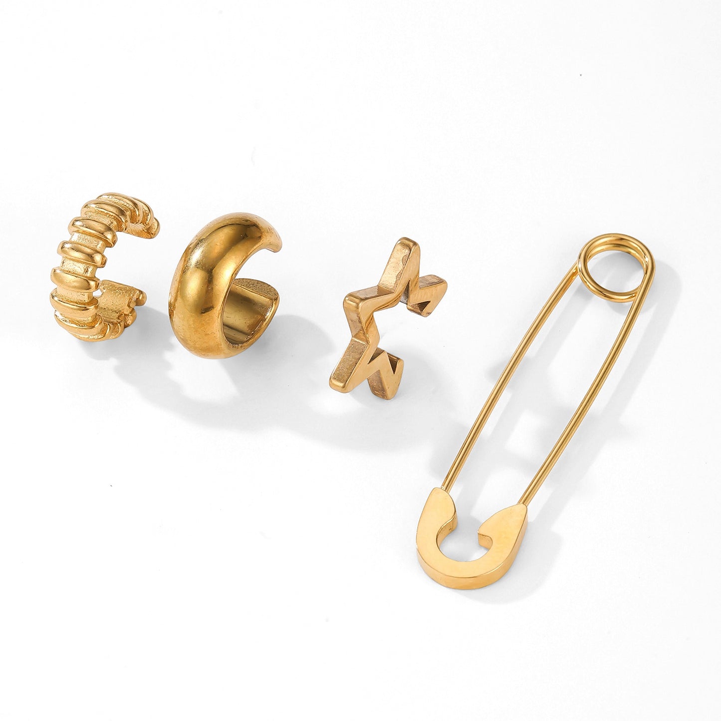 Stainless Steel Pin Stylish Water Drop Ear Clip