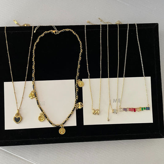 Double Layer Fashionable And Accessories Design Necklaces