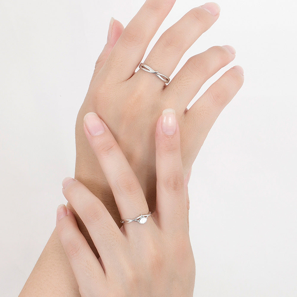 Shell Couple Shape Simple And Light Luxury Rings