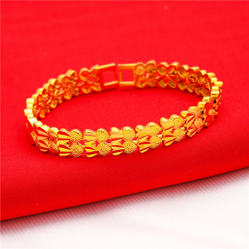 Live Imitation Gold Love Vietnam Sand Bracelets