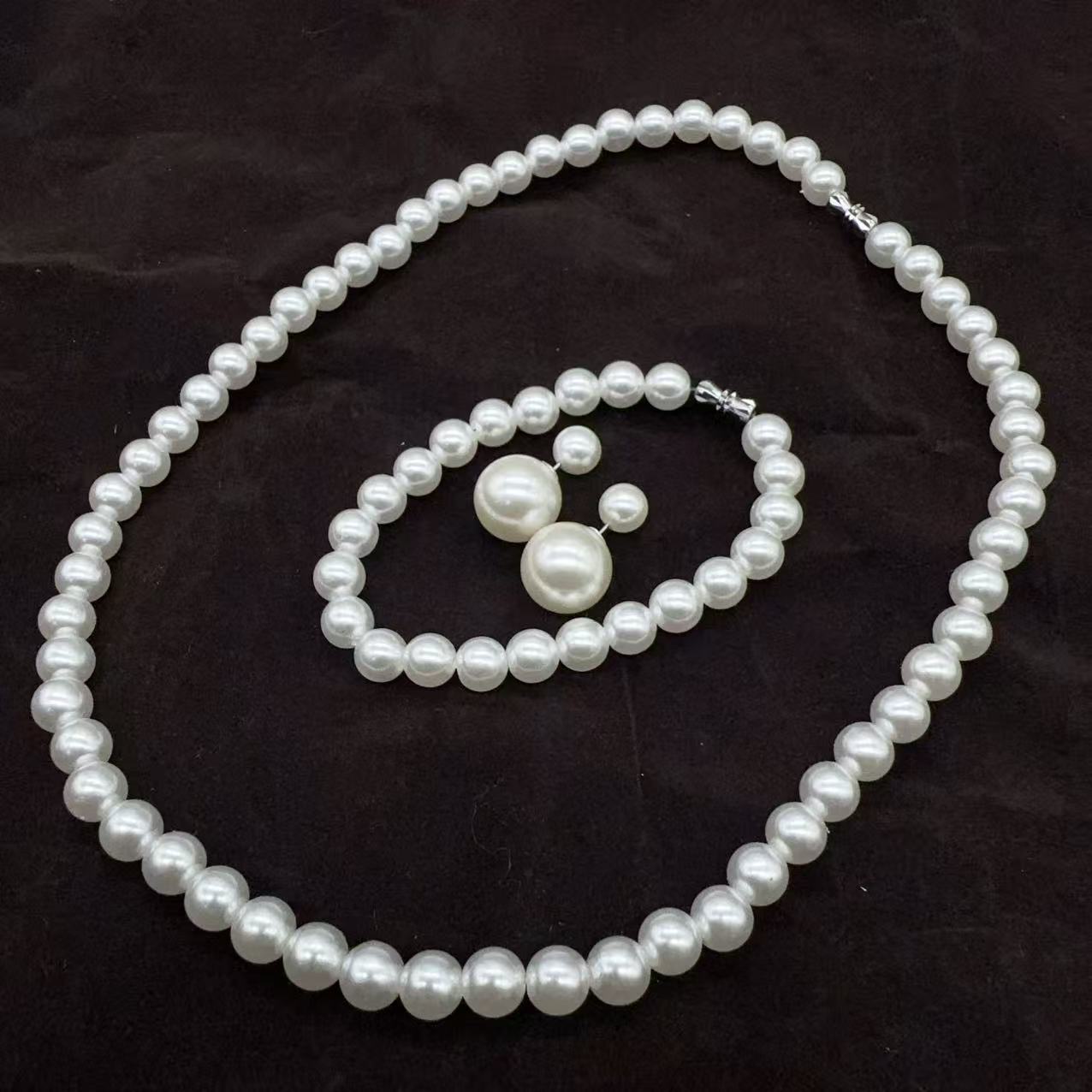 Pearl Three-piece Advanced Sense Clavicle Chain Bracelets