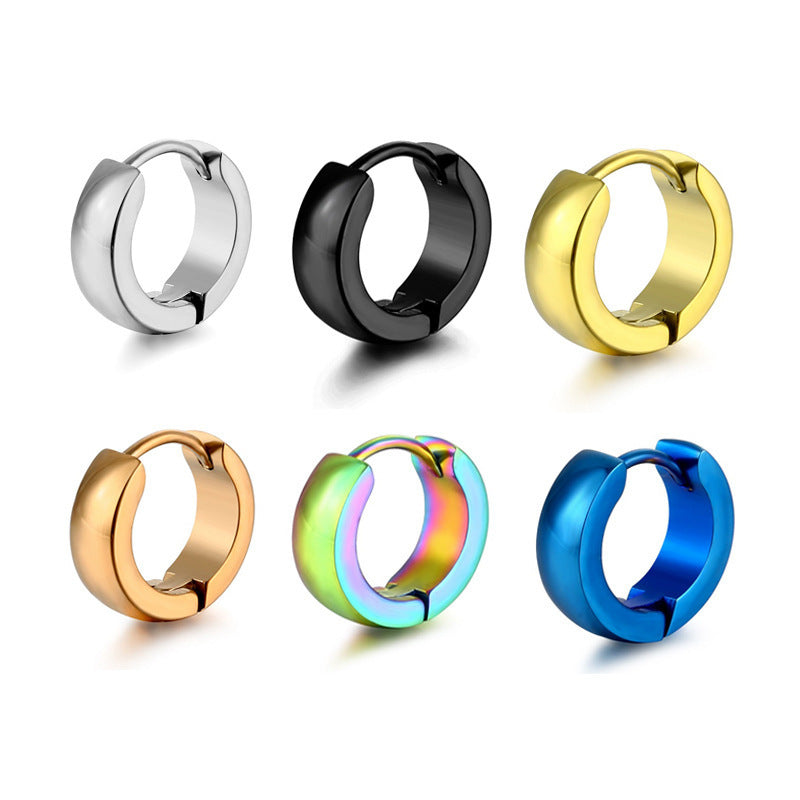 Handmade Polished High Quality Stainless Steel Unisex Spherical Arc Rings