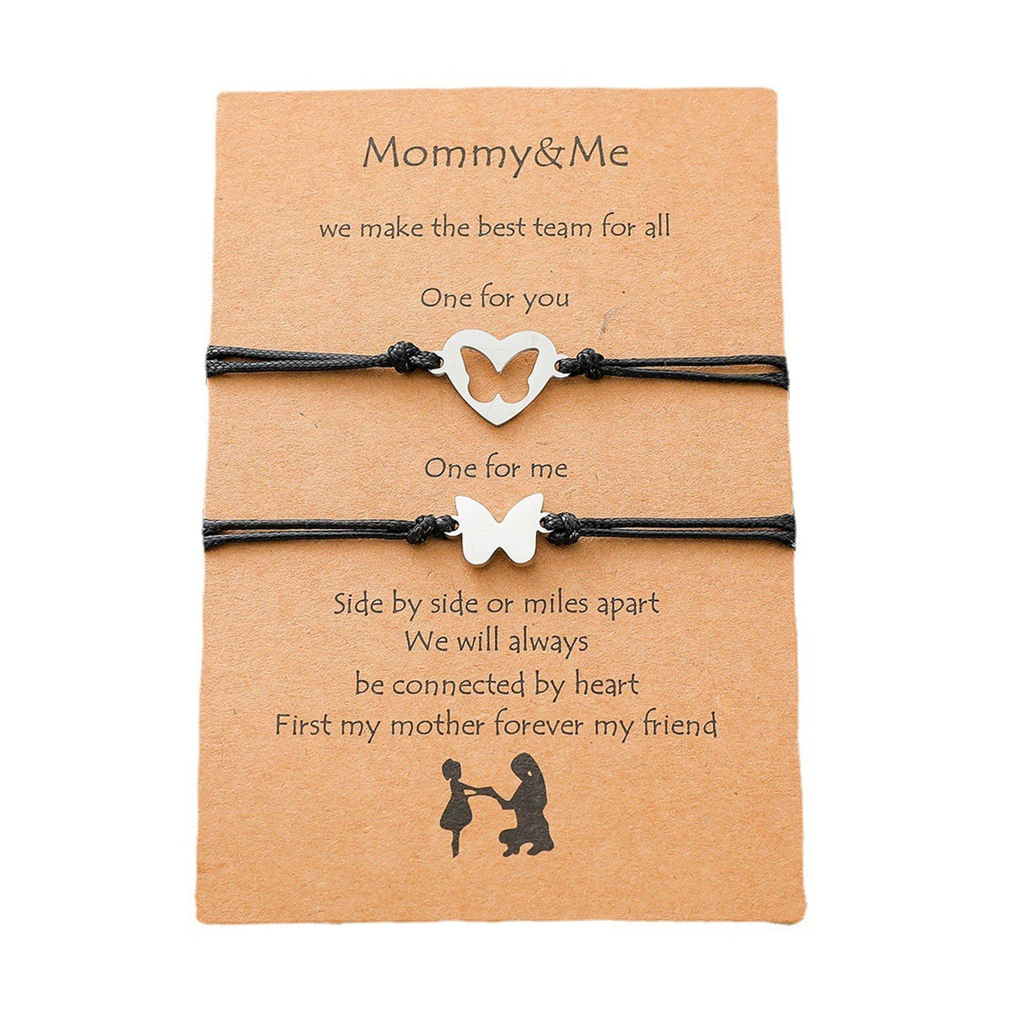 Ornament Mother's Day Creative Stainless Steel Hollow Bracelets