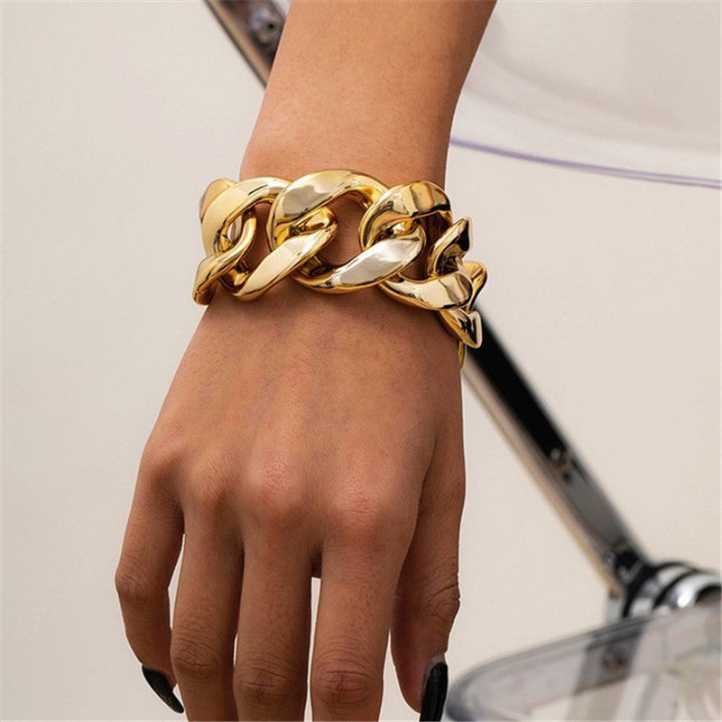 Fashion And Personality Large Metal Chain Bracelets