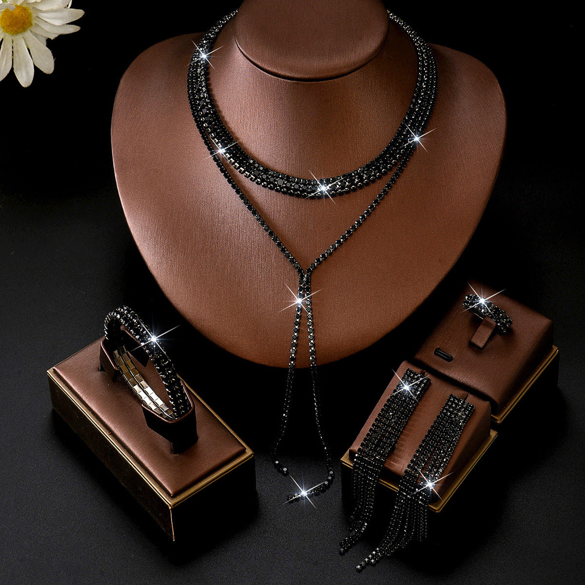 Long Fringe Wedding Banquet Minimalist Design Jewelry Set