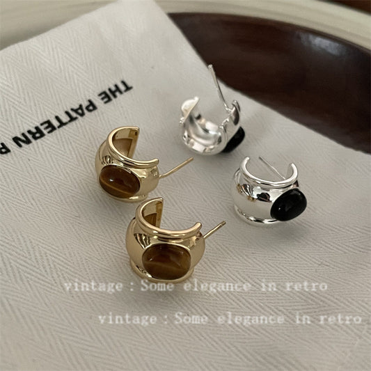 Clip Female Niche Unique Personality Vintage Earrings