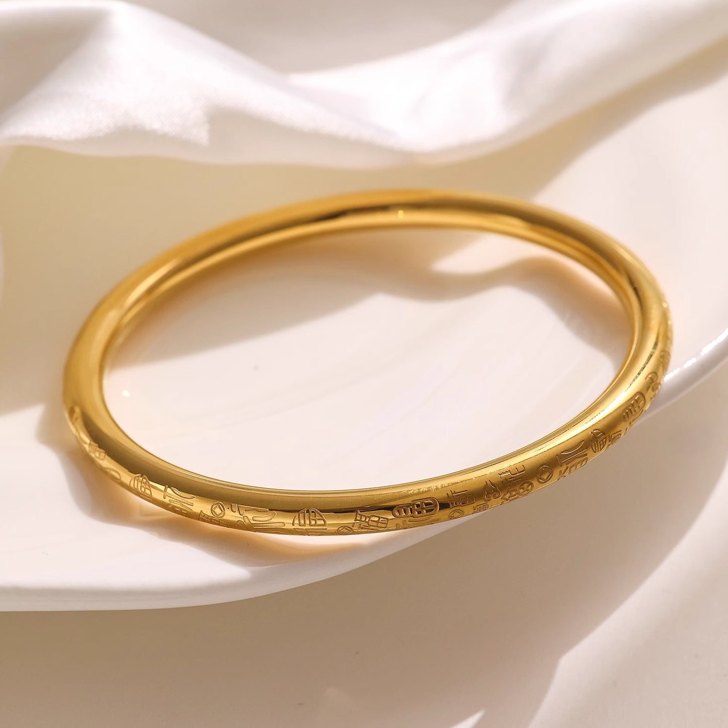 Women's Style Fu Character Couple Simple High-grade Bracelets