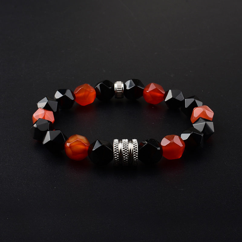 Bracelets de niche fins en agate mixte pour hommes, ornement de mode