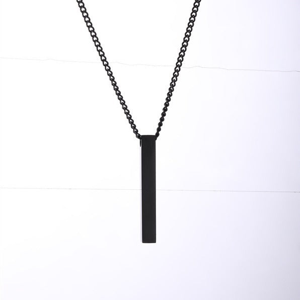 Simple Titanium Steel Cold Style Temperament Wild Hip Hop Geometric Necklace