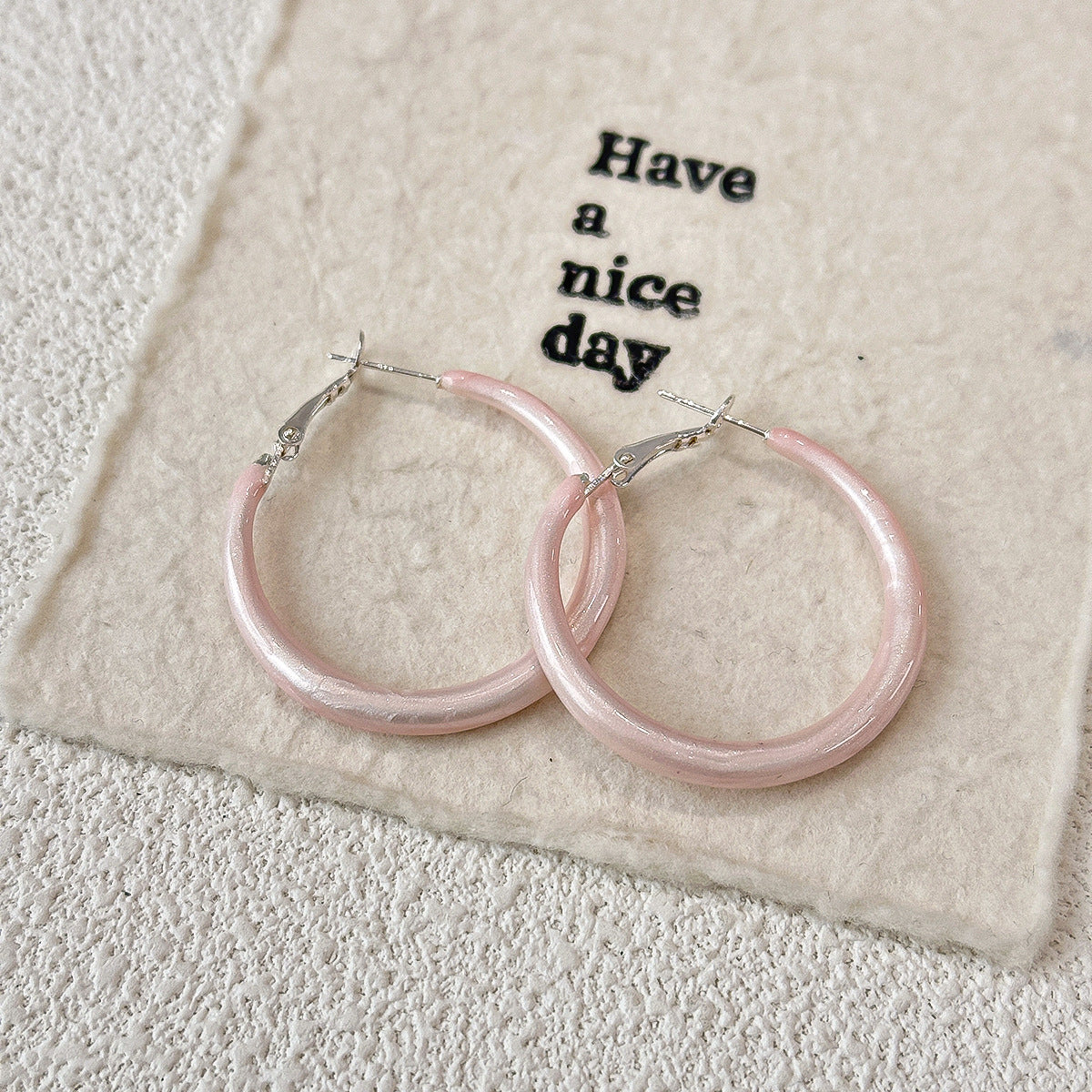Atmosphere Exaggerated Fashion Commuter Style Simple Stud Earrings