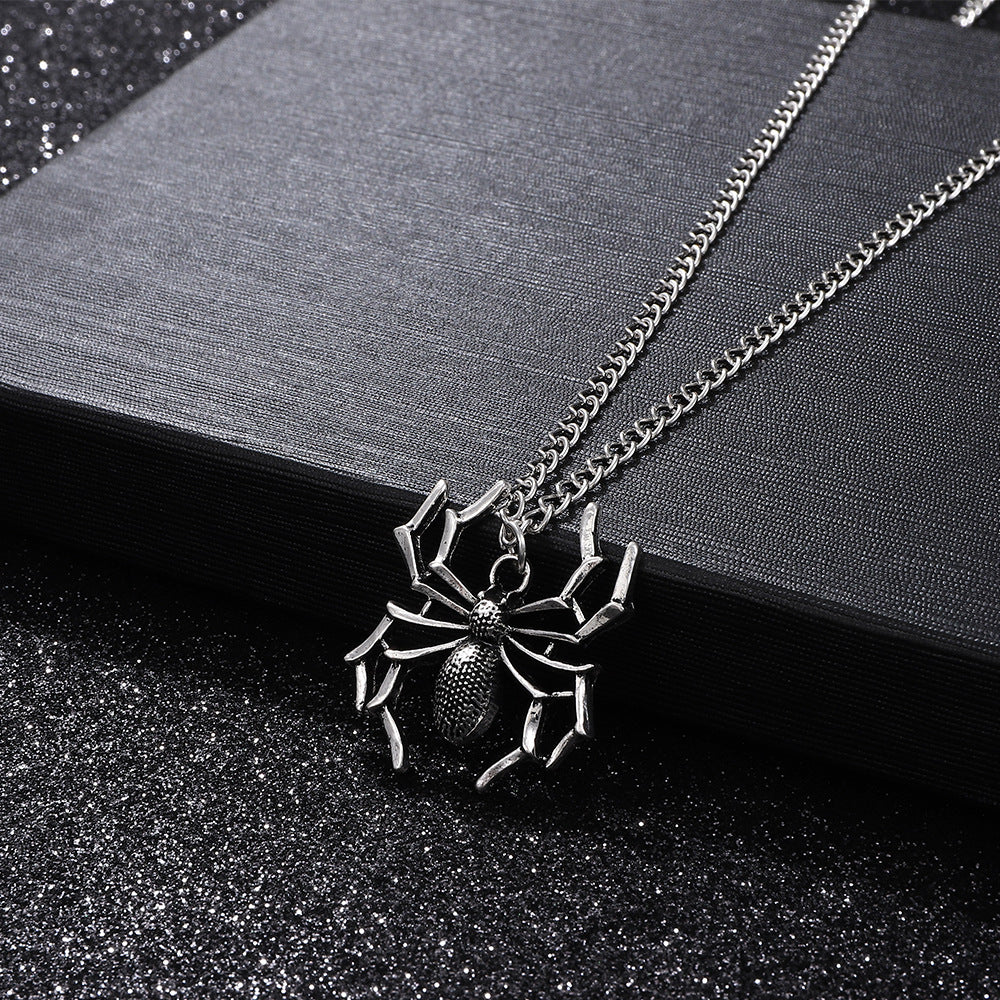 Spider Pendant Street Shot Punk Three-dimensional Necklaces