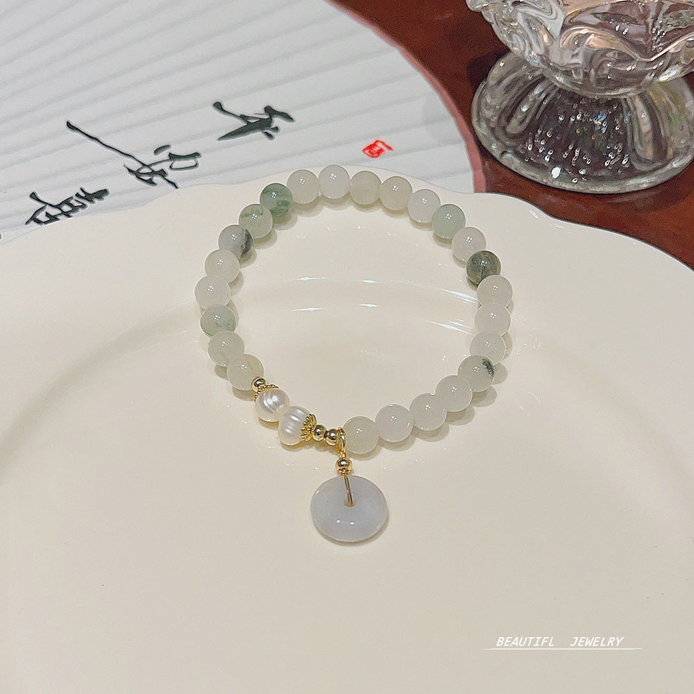 Women's Fashion Creative Natural Stone Crystal Pearl Bracelets