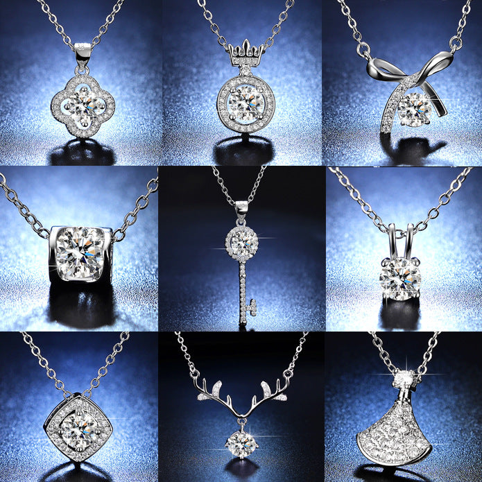 Live Streaming On Imitation Moissanite Swan Necklaces