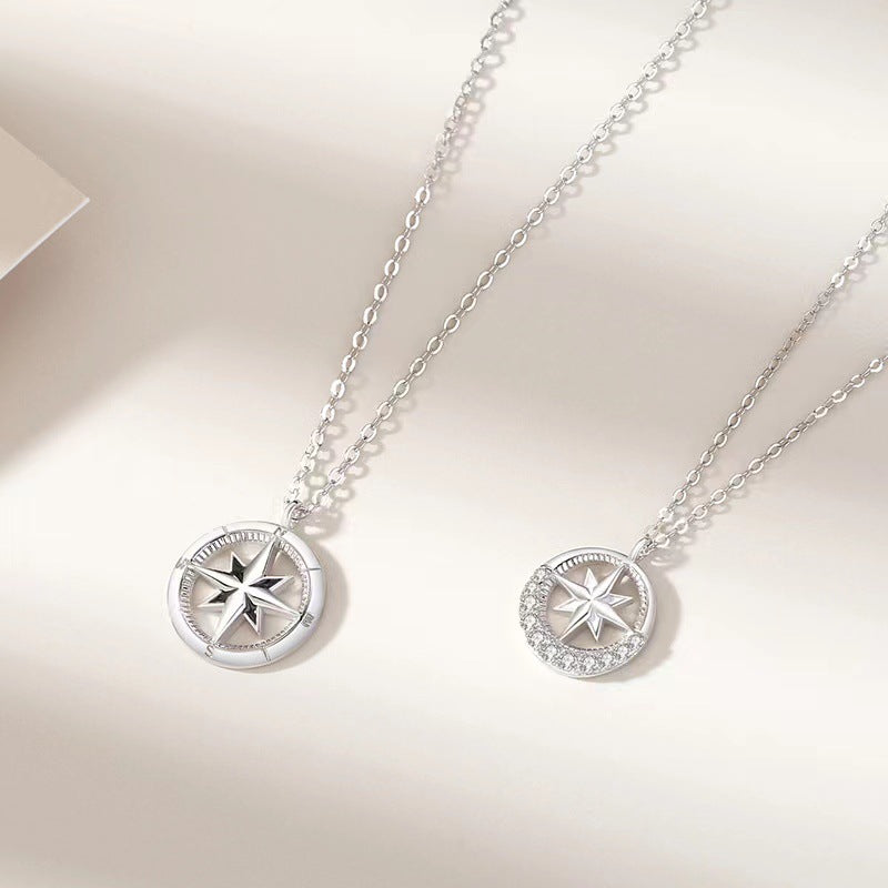 Awn Star Compass Couple Paire De Colliers