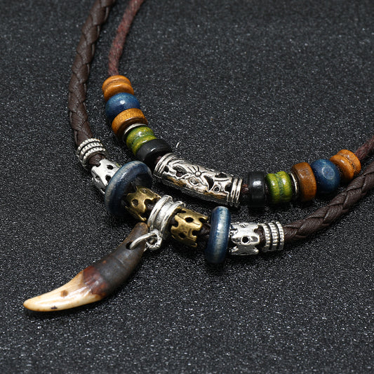 Men's Ethnic Style Ornament Pendant Retro Elements Necklaces