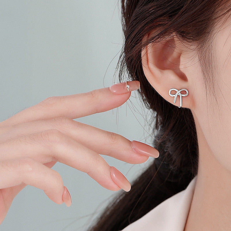 Women's Mosquito Coil Bow Sweet Daily Cute Ear Clip