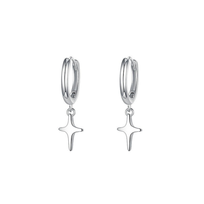 Small Star Female Four Stars Clip Unique Design Sense Ear Buckle