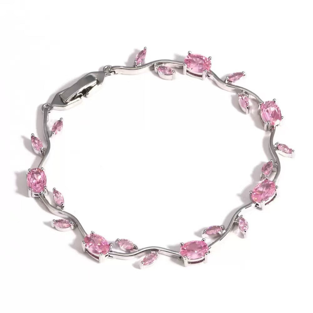 Luxury Style Quality Zircon Light Full Diamond Bracelet