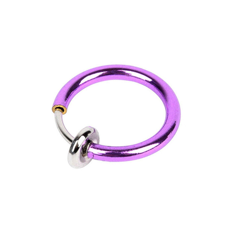 Unisex Pseudo Elastic Clip-on Round Spring Earrings