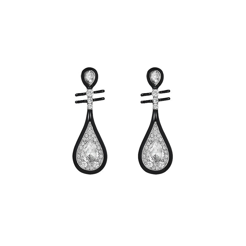 Women's Chinese Ancient Style Tassel National High Sense Stud Earrings