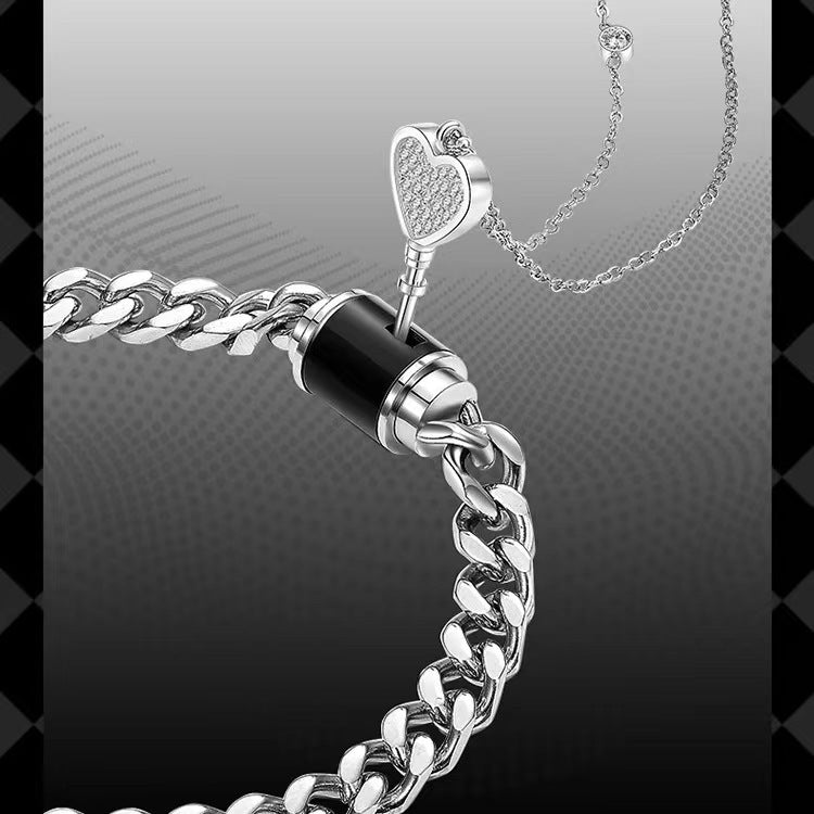 One Lock Love Little For Couple Boys Jewelry Set